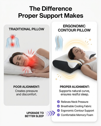 WakeRest™ Orthopedic Neck Relief Pillow