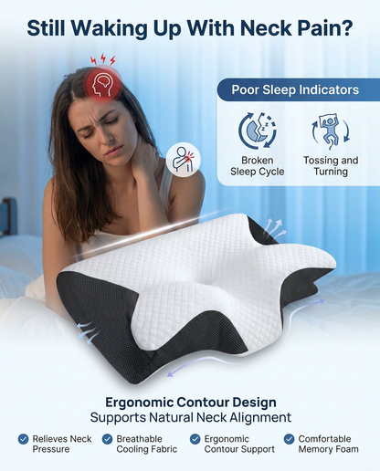 WakeRest™ Orthopedic Neck Relief Pillow