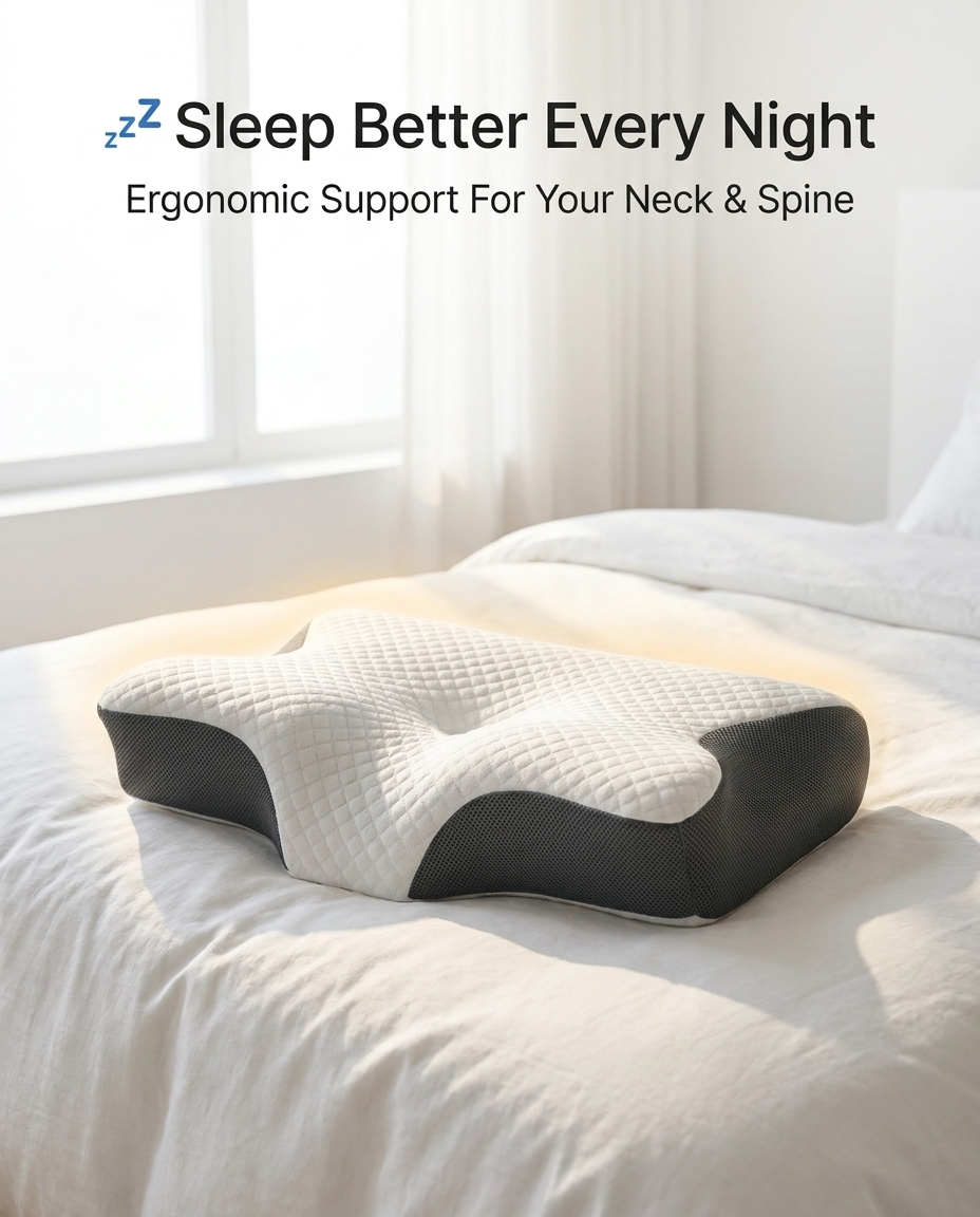 Zenvora™ Orthopedic Neck Relief Pillow