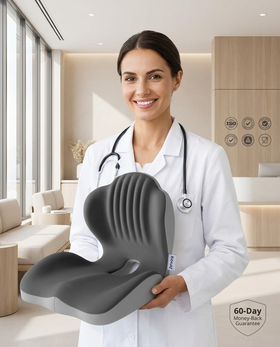 Zenvora Ergonomic Seat Cushion™